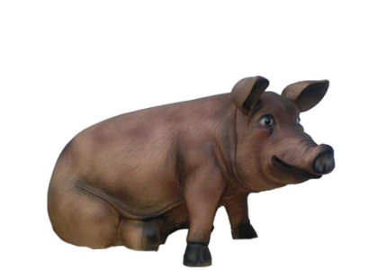 Mast Schwein Bauernhof Dekoration Garten Figuren Statue Tier Wurst Statuen Deko