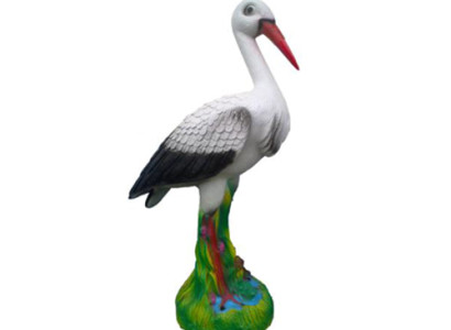 Abstrakter Storch Vogel Garten Dekoration Statue Skulpturen Figuren Skulptur Neu