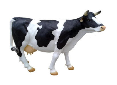 Aufsteller Rind Dekoration Bauernhof Deko Garten Kühe Skulptur Kuh 210cm Neu