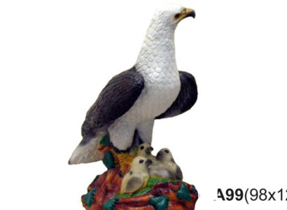 USA Adler Falke Abstrakte moderne Statue Figur Greifvogel Garten Deko 46cm Neu