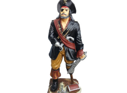 Pirat Figur Statue Design Skulptur Dekoration Karibik Piraten Garten Deko 100cm