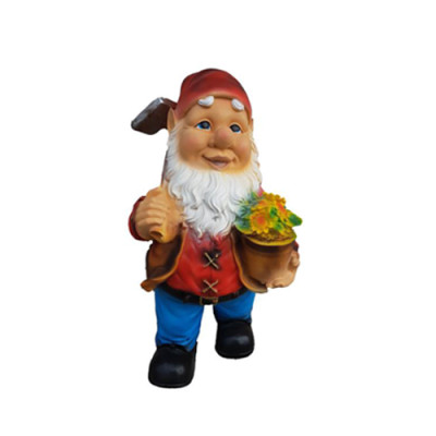 Garten Haus Dekoration Figur Statue Skulpturen Deko Figuren Zwerg Handarbeit M36