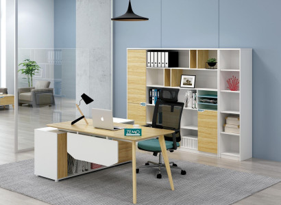 Eckschreibtisch Arbeit Schreib Büro Tisch Klasse Designer Möbel Tische 2tlg. neu