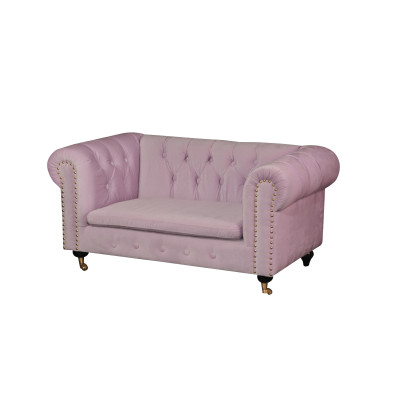 jvmoebel ®  Leder Sofa Couch - Design Polster Dreisitzer Couch Garnitur Rosa Neu