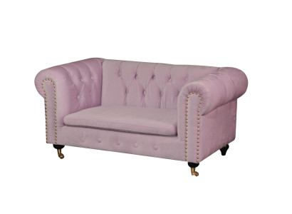 jvmoebel ®  Leder Sofa Couch - Design Polster Dreisitzer Couch Garnitur Rosa Neu