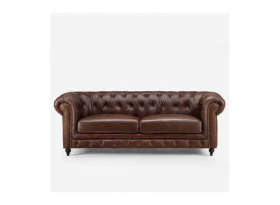 Chesterfield 3 Sitzer Klassische Luxus Barock Rokoko Sofa Textil Leder Couch Neu