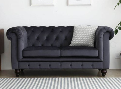 Sofa Luxus Textil Chesterfield Couch Sofas Polster 2 Sitzer Zweisitzer