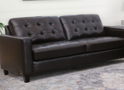 Chesterfield 3 Sitzer Sofa Ledersofa Couch Polster Sitz Garnitur 3er Sofas Neu