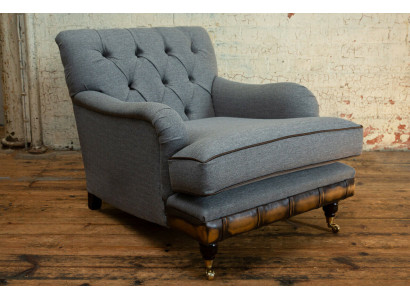 Lounge Ohren Sessel Club Designer Möbel Fernseh Sofa Stuhl Samt Polster Sitz Neu