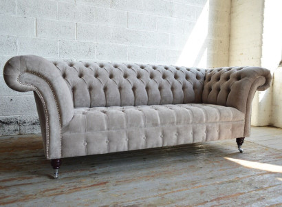 Chesterfield 3 Sitzer Couch Polster Couchen Sitz Wohnzimmer Sofa Dreisitzer Neu