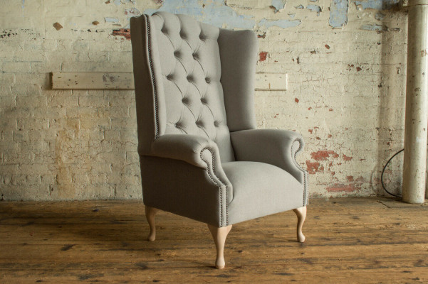 Chesterfield Ohrensessel Sofa Sessel  Polster Lehn Stuhl Wohnzimmer Relax Club