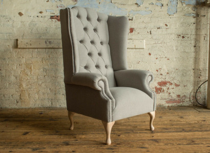 Chesterfield Ohrensessel Sofa Sessel  Polster Lehn Stuhl Wohnzimmer Relax Club