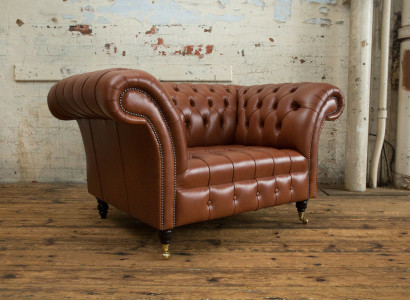 Chesterfield Sessel Fernseh Couch 1 Sitzer Sofa Stoff Polster Neu Textil Couchen