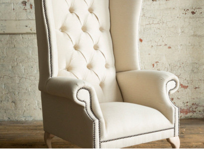 Chesterfield Ohrensessel Einsitzer Sofa Couch Polster Samt Leder Stoff Relax Neu