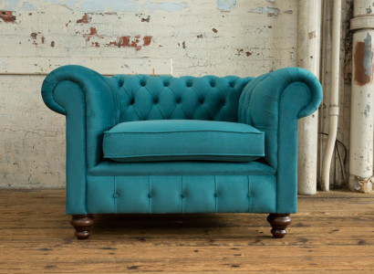 sessel einsitzer chesterfield textil sofa couch polster sofas stoff couchen neu