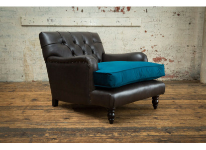 Lounge Luxus Fernseh Club Polster Sitzer Sessel Design Couch Sofa Relax Leder