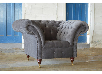 Sessel Metall Design Lounge Club Stuhl Sitz Relax Luxus Zimmer Warte Neu Polster