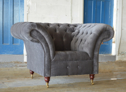 Sessel Metall Design Lounge Club Stuhl Sitz Relax Luxus Zimmer Warte Neu Polster