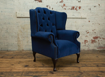 Chesterfield Samt Sessel Sofa Polster Sofas Design Luxus Couch Relax Fernseh Neu