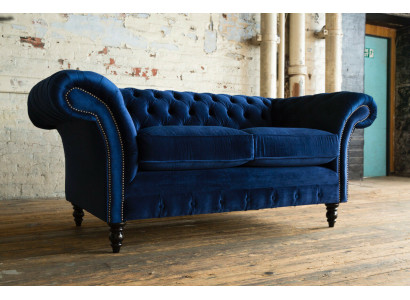 Chesterfield Sofa 2 Sitzer Polster Designer Couchen Sofas Garnitur Zweisitzer