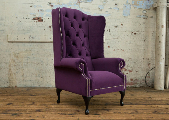 Chesterfield Design Sofa Sessel Couch Polster Luxus Textil Couchen Ohrensessel