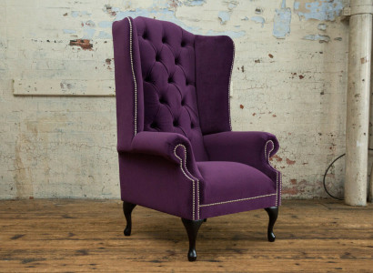 Chesterfield Design Sofa Sessel Couch Polster Luxus Textil Couchen Ohrensessel