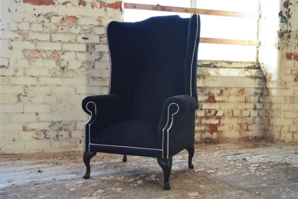 Sessel 1 Sitzer Relax Polster Fernseh Chesterfield Textil Sofa Couchen Samt Neu