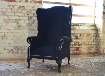 Sessel 1 Sitzer Relax Polster Fernseh Chesterfield Textil Sofa Couchen Samt Neu