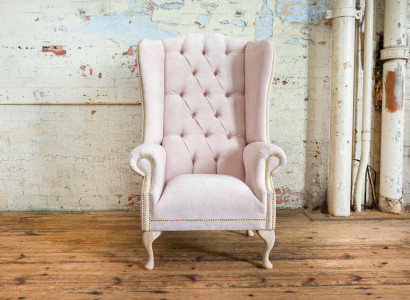 Sessel Couch Polster Designer Textil 1 Sitzer Couchen Polster Chesterfield Sitz