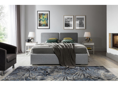 Klassische Designer Bett Schlafzimmer Textil Leder Polster 140x200 Möbel Gestell