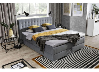 Chesterfield Design Bett Textil Samt Polster Samt Hotel Betten Schlafzimmer Neu