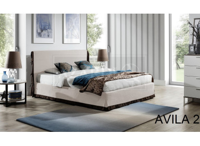 Polsterbett Betten Bett Polster Leder Designer Hotel Doppel Luxus Landhaus Neu