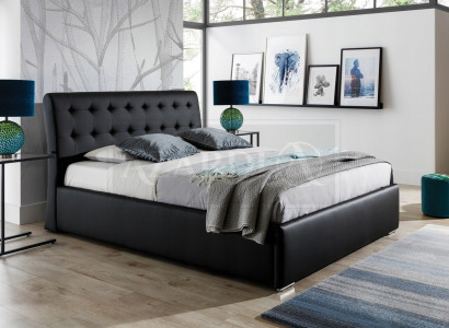 Klassisches Luxus Betten Polster Leder Textil Hochwertiges Schlafzimmer Bett Neu