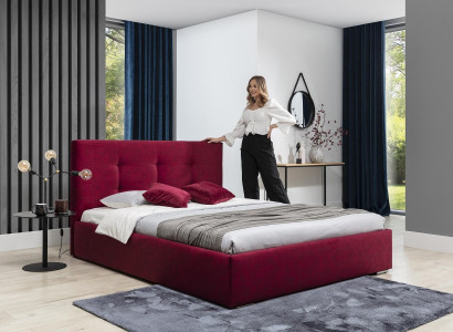 Klassisches Luxus Betten Polster Samt Textil Hochwertiges Schlafzimmer Bett Neu