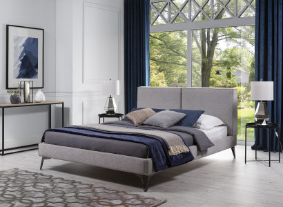 Luxus Leder Textil Bett  Polster Betten Doppel Modernes Ehe 140/160/180 Neu