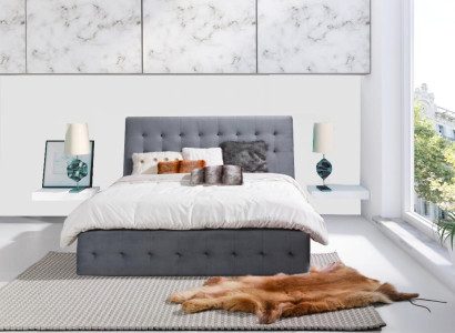 Luxus Schlafzimmer Bett Polster Design Luxus Doppel Hotel Betten 140x200cm Neu