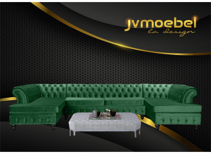 Modern Design Luxus Couchtisch Textil Chesterfield Wohnzimmertisch Couchtische