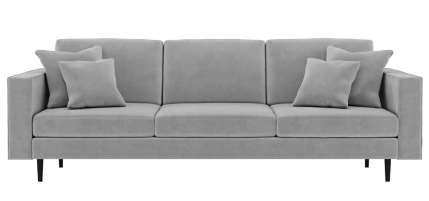 Grau Stoff Polster Sofa Wohnzimmer Design Couchen Sofas Neu Textil Viersitzer