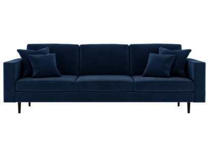 Blau Viersitzer Stoff Wohnzimmer Design Couchen Polster Sofa Sofas Samt Couchen