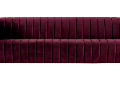 Burgund Sofa Dreisitzer Stoff Wohnzimmer Design Couchen Polster Modern Bordaux