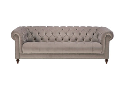 Braun Dreisitzer Stoff Wohnzimmer Design Couchen Polster Sofa Sofas xxl big neu