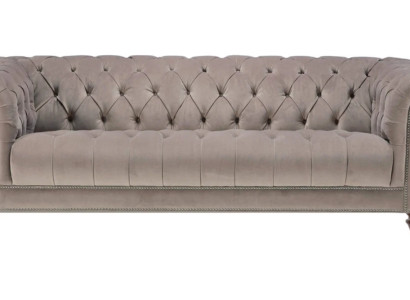 Braun Dreisitzer Stoff Wohnzimmer Design Couchen Polster Sofa Sofas xxl big neu