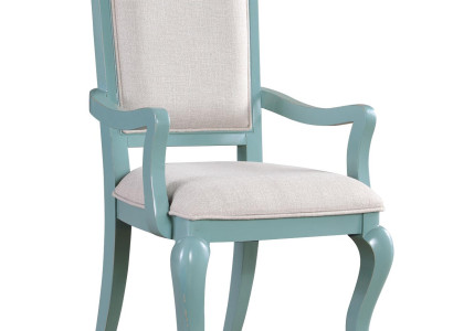 Stuhl Blau Design Wohnzimmer Esszimmer Holz Stühle Polster mit Armlehne Neu