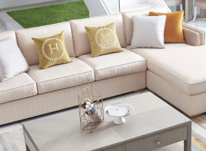 Ecksofa Textil Eck Wohnlandschaft Design Luxus Sofa Couch Eckgarnitur Möbel Neu