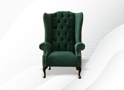 Ohrensessel Sessel Samt Design Polster Sofa Chesterfield Textil Möbel jvmoebel ®