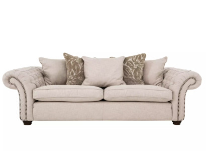 Landhaus Stil Möbel - Chesterfield Sofa Sitz Gemütliche Couch Stoff jvmoebel ®