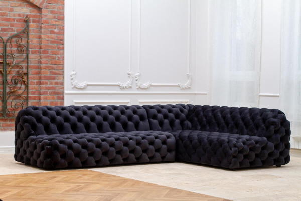 Sofa Ecksofa L Form Sessel Hocker Ecksofa Polster 2tlg. Neu Modernes