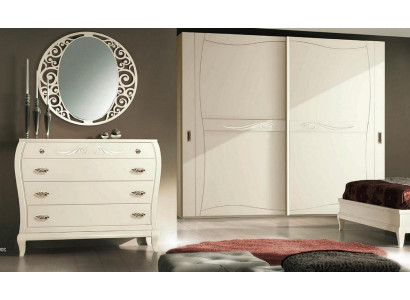 Kommode Spiegel Kommoden Schrank Regal Konsole Möbel Holzschrank Italy Set 2tlg.