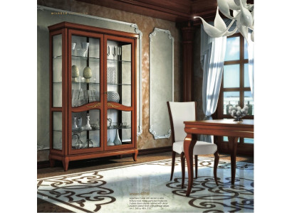 Vitrine Luxus Schaufenster Vitrinen Glas Schrank Holz Regal Modern Schränke Neu