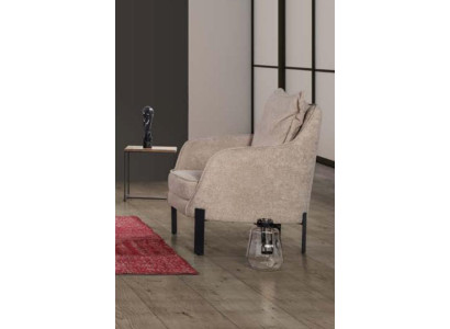 Sessel Einsitzer 1 Sitzer Polster Sitz Designer Textil Sitz Stoff Modern neu